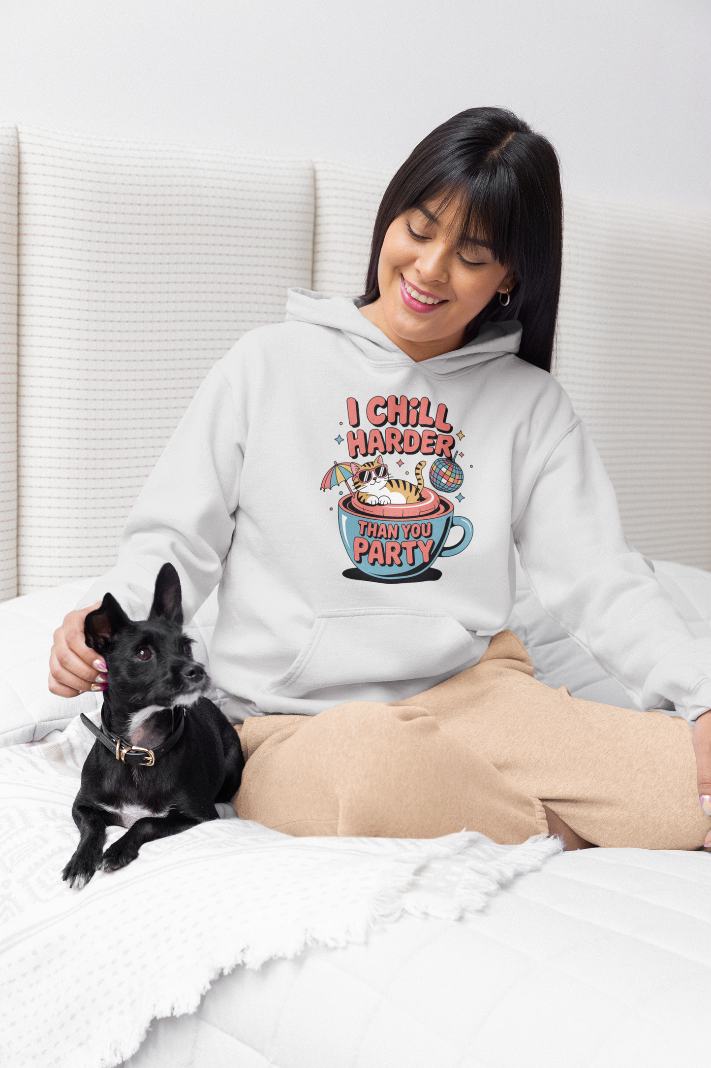 I Chill Harder Than You Party Hoodie