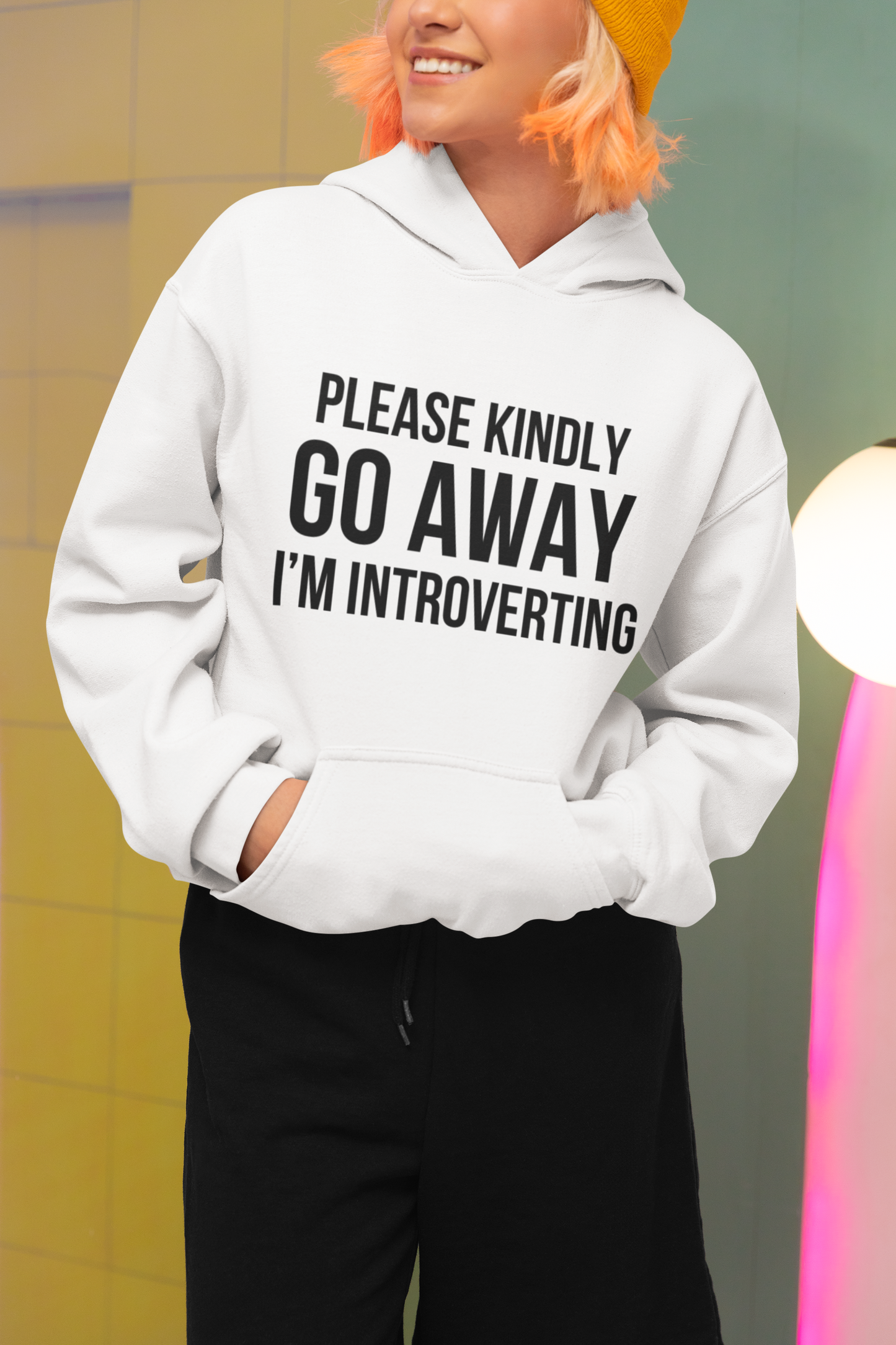Please Go Away Introverting Hoodie